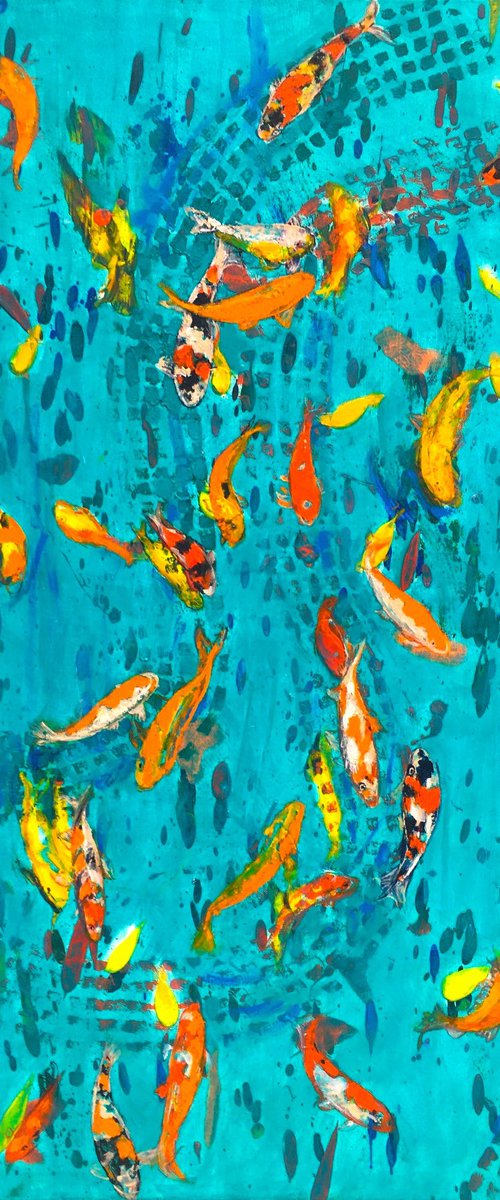 Goldfish dancing by Patricia Clements