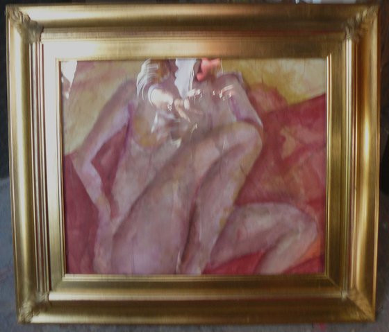 NUDE ON THE RED BLANKET