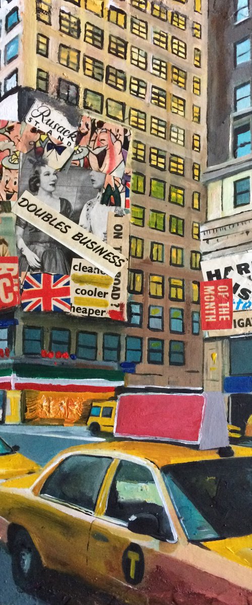 New York, Taxis and Billboards by Andrew  Reid Wildman