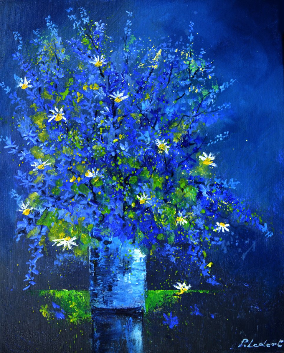 Blue Still Life -4523 By Pol Henry Ledent, 16 X 20, Artwork For Sale On Artfinder