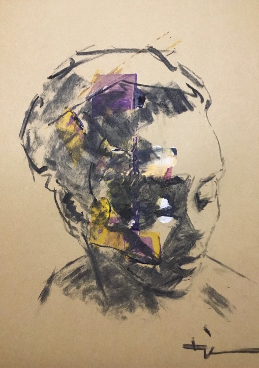 Expressive Charcoal Drawing , Millias #4 By Dominique Deve, 8 X 11, Artwork For Sale On Artfinder