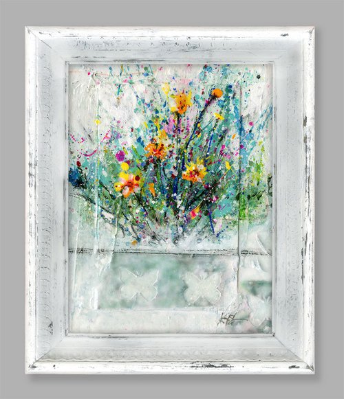 Sweet Memories 1 - Abstract Flower painting by Kathy Morton Stanion by Kathy Morton Stanion
