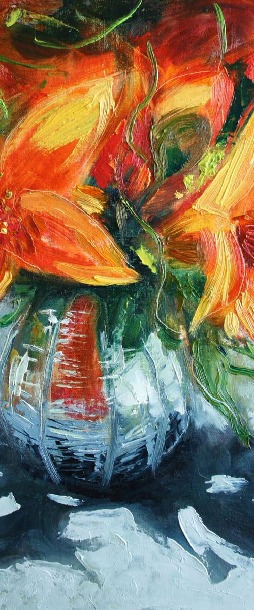 Lily bouquet... /  ORIGINAL PAINTING by Salana Art