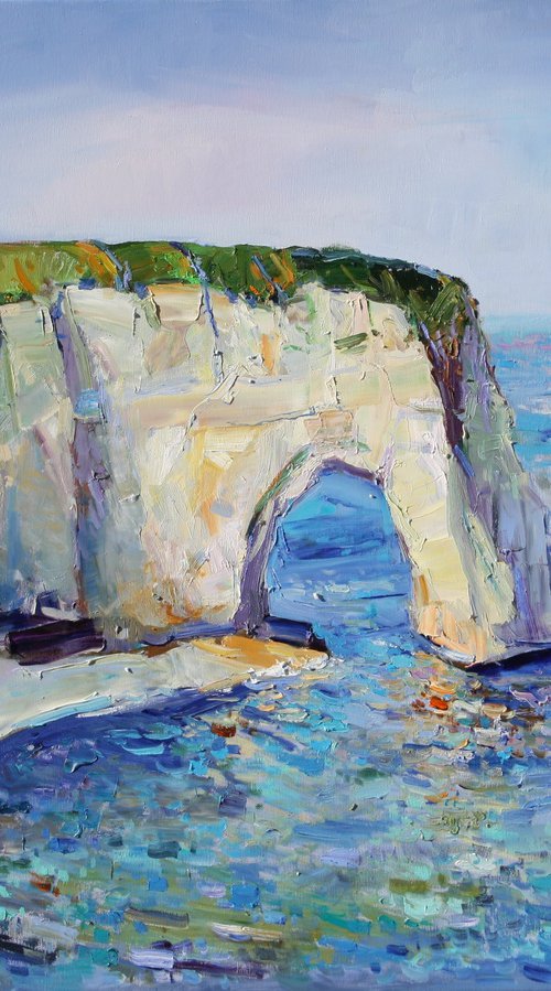 "The Azure Coast. Étretat " by Yehor Dulin