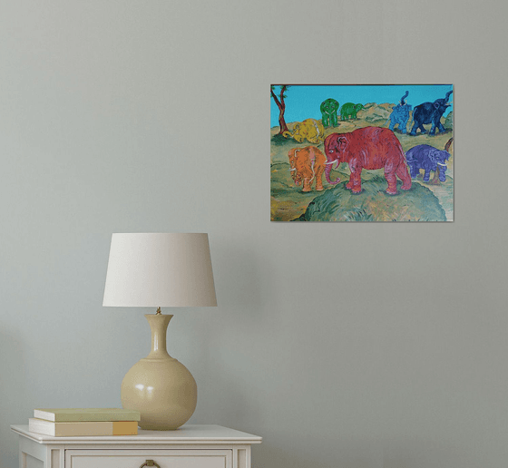 Rainbow Elephants