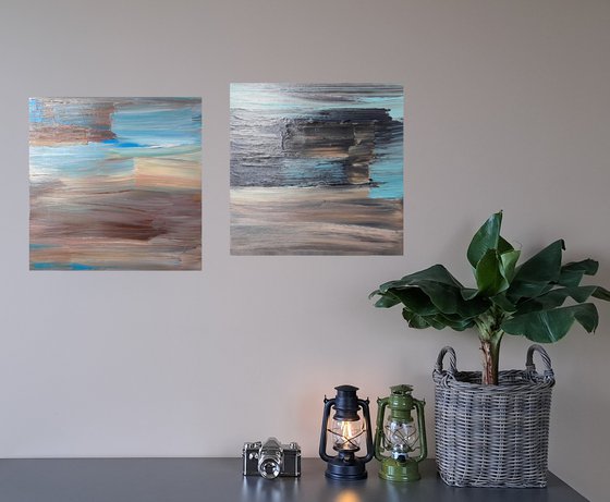 Diptych ''My Brushstrokes #1 and #2"