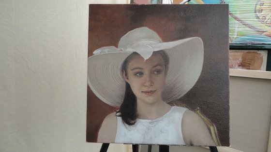 A Girl with a hat