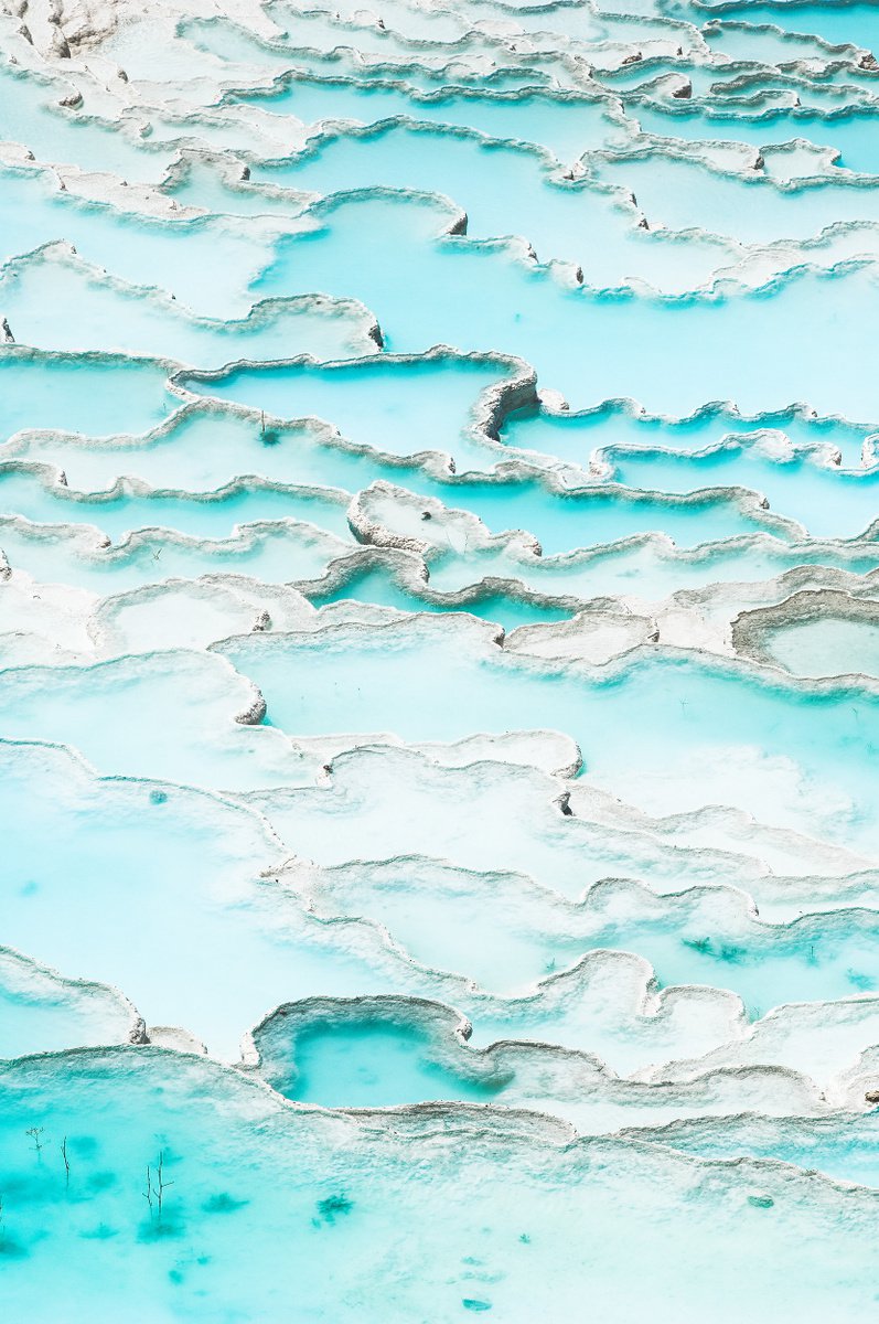 Organic Landscape Photograph By Tom Hanslien, 60 X 90", Pools Of Pamukkale, Original Artwork