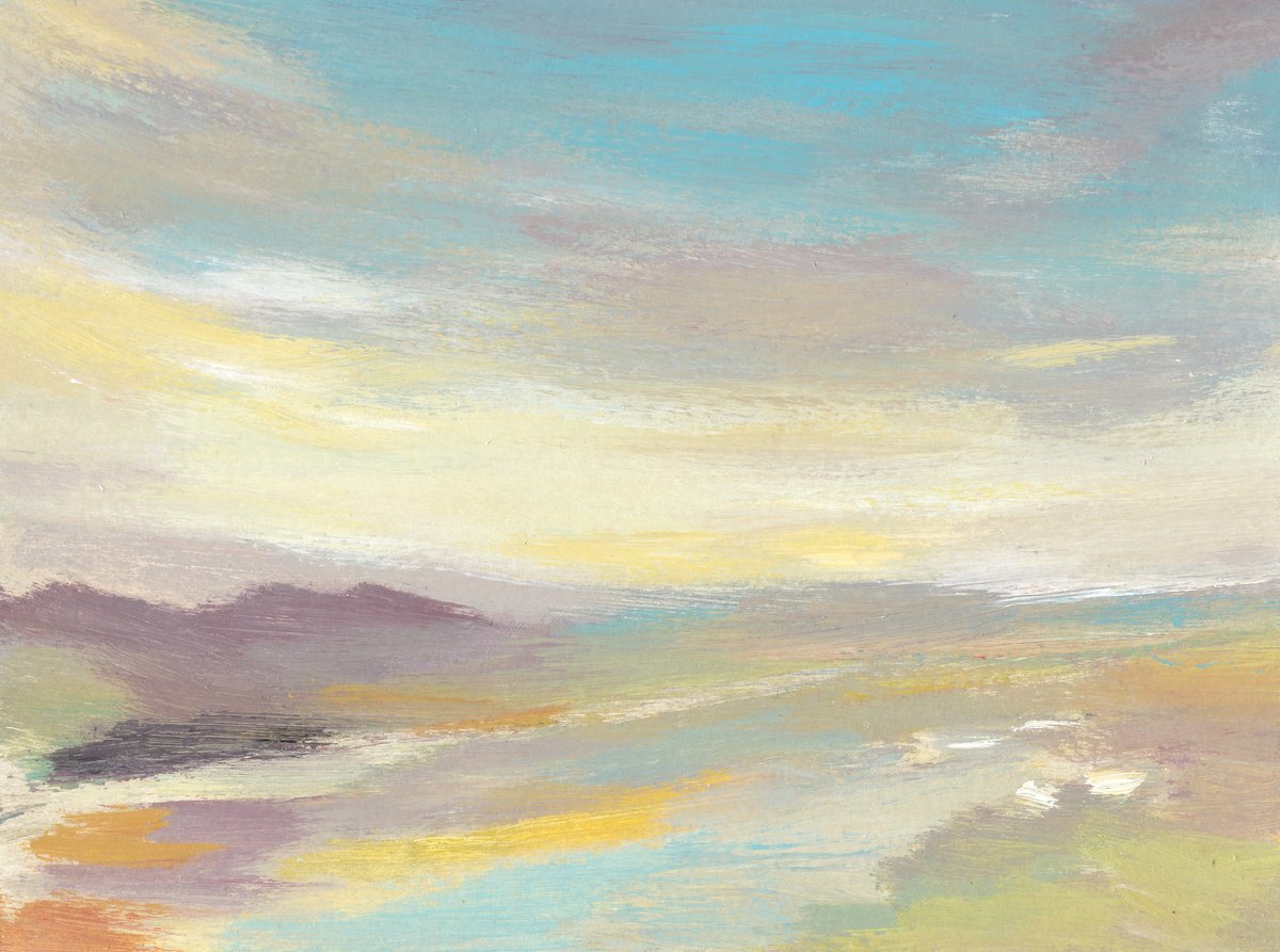 Expressive Landscape Acrylic Painting By Adam Grose Ma Pgce, 8 X 6, Dartmoor, Original Artwork