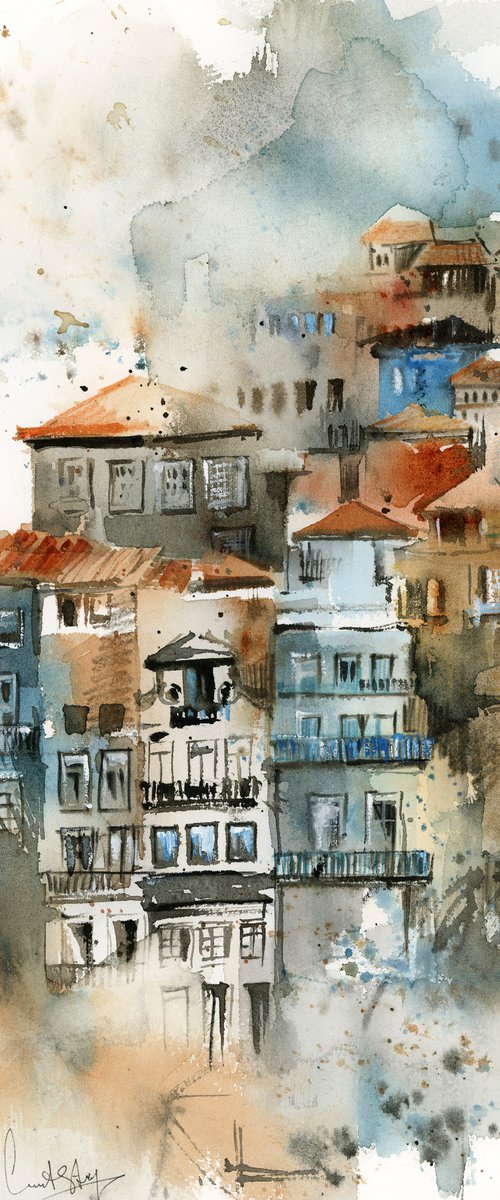 Porto Cityscape Colourful Houses by Sophie Rodionov