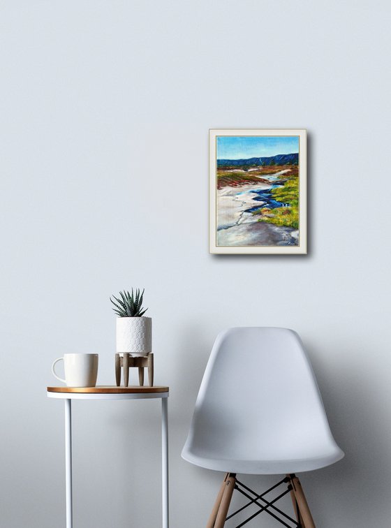 Landscape Mountain River Bend