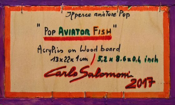POP AVIATOR FISH - ( 13 x 22 cm )