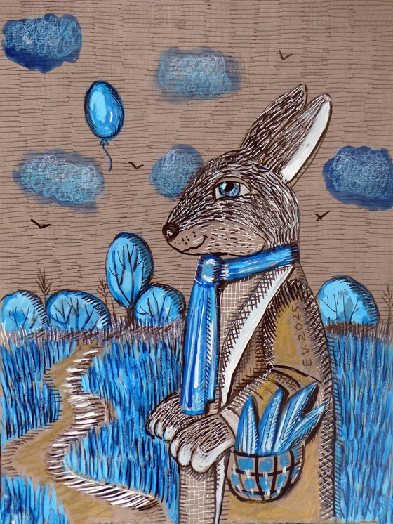 Path Through Blue Fields