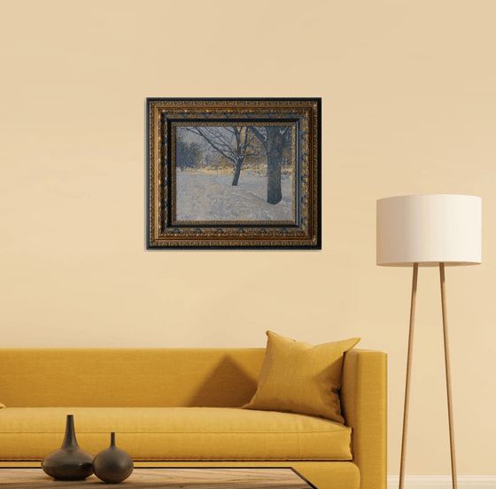 Winter Boulevard at night