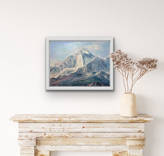 Dhaulagiri Massif Original Nepal Mountain Landscape