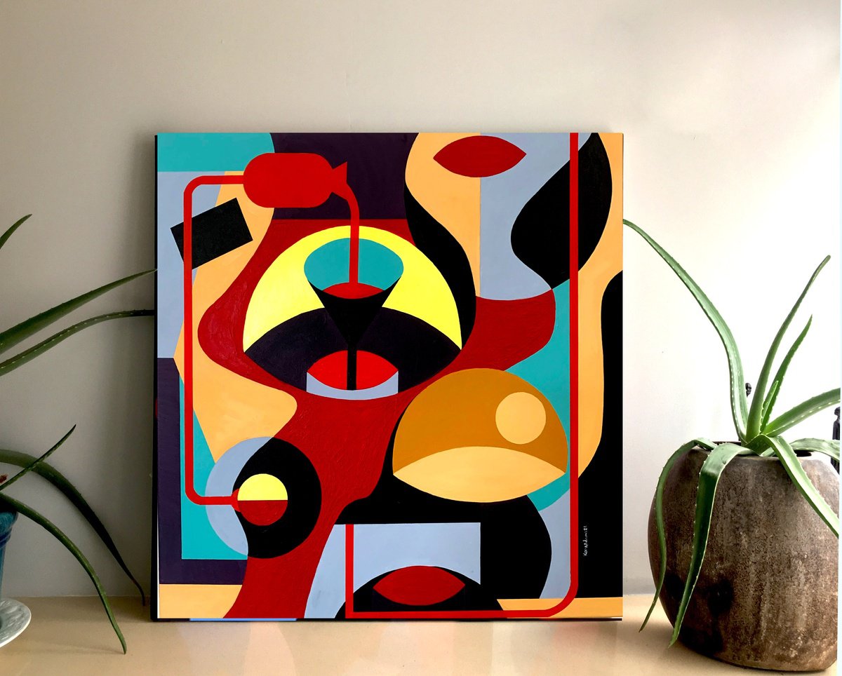  Emergence Of Orange By Koola Adams, 30 X 30, Artwork For Sale On Artfinder
