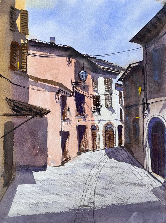 Fabriano Old town history centre