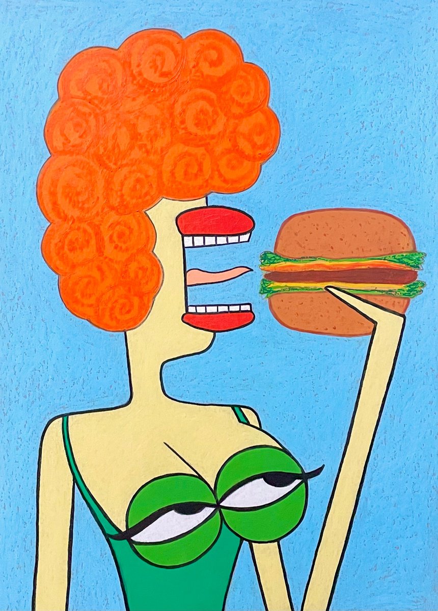 My tits love burgers by Ann Zhuleva