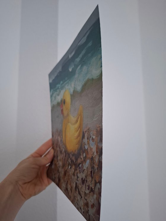 Oil painting "See Duck"