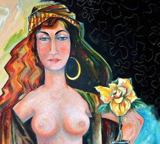 Gypsy with Pear and Flower