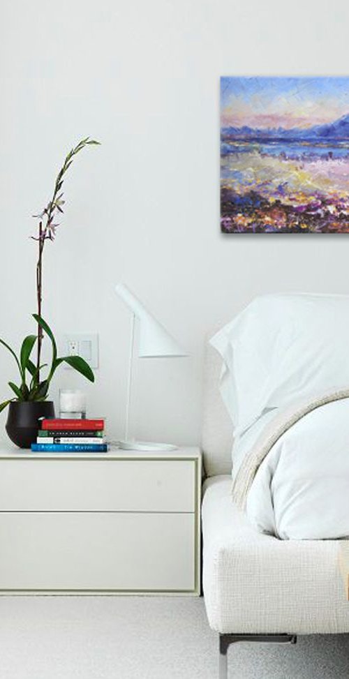 Evening city by Aleksandr Neliubin