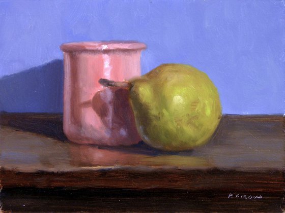 Pear and a Pink Pot