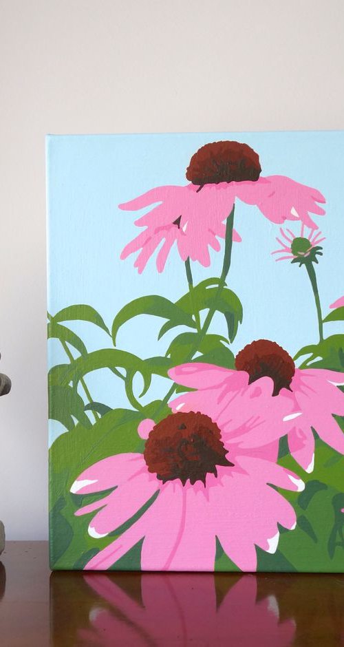 Pink Coneflowers by Susan Porter
