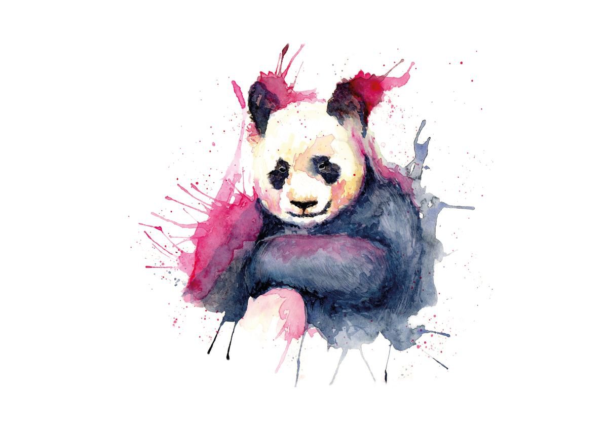 Abstract Panda by Katie Packer