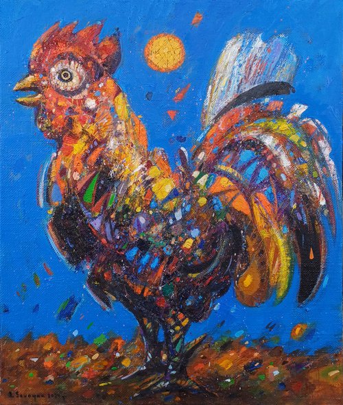 Radiant Rooster by Aram Sevoyan