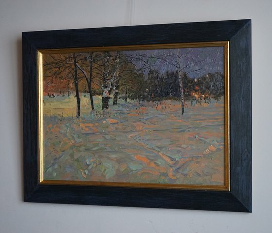 Winter night. Maryino