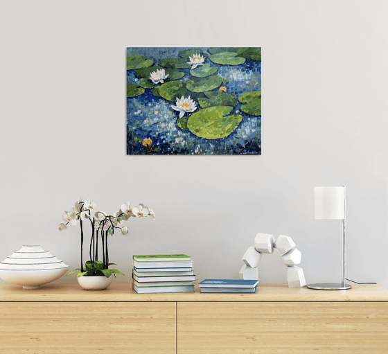 Water lilies. Impression.