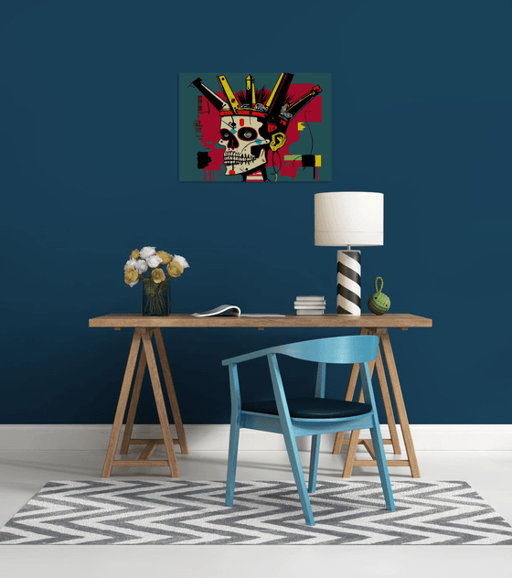 Skull (inspired by Basquiat)