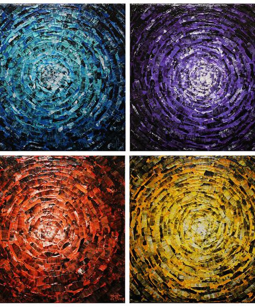 Small shine of colored glow / 4 by Jonathan Pradillon