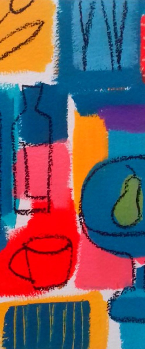 Still Life with Pears II - Reserved for Lesley by Jan Rippingham