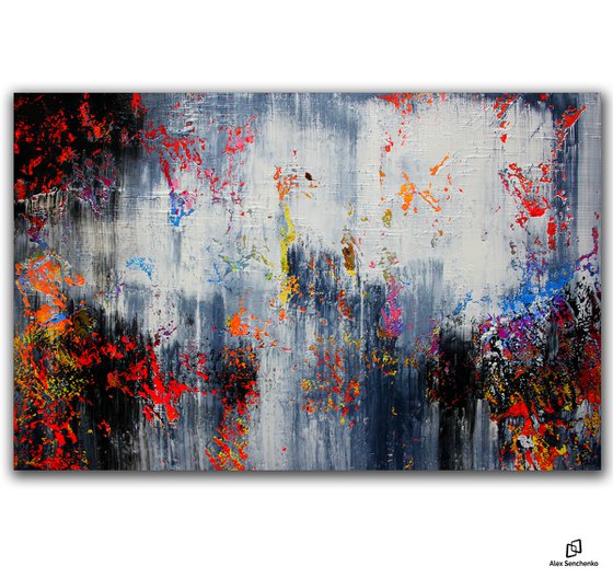 150x100cm. / abstract painting / Abstract 115