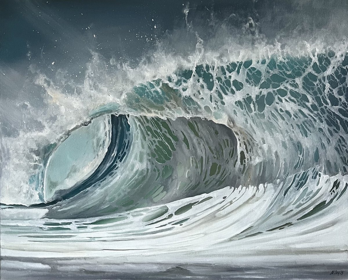 Photorealistic Landscape Oil Painting By Myroslava Denysyuk, 20 X 16", Just Breathe, Original Artwork