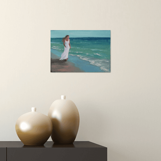 ON THE BEACH II /  ORIGINAL PAINTING