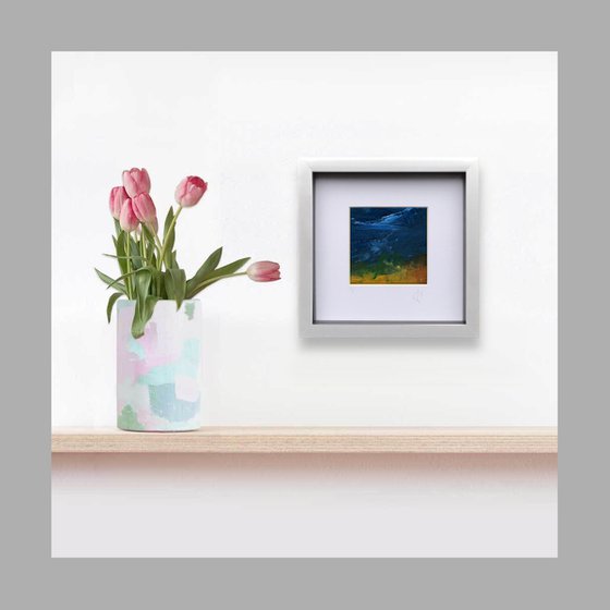 Edit 2.5 - Framed abstract landscape painting