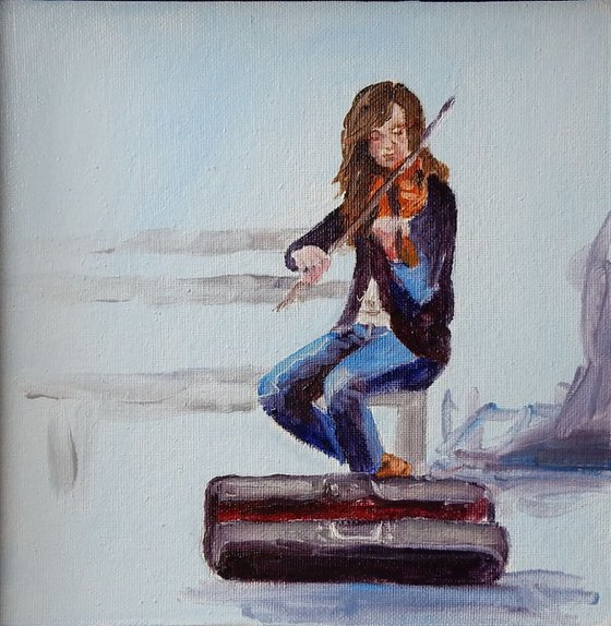Solo on violin.