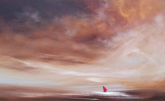 Pure Solitude, Seascape -  Modern Art Office Decor Home