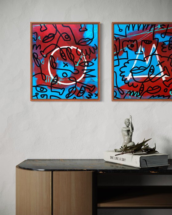 Interaction - Graffiti Abstract