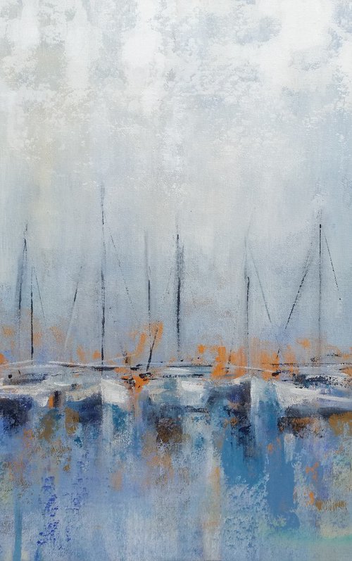 Boats at Dusk by Silvia  Vassileva