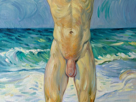 NUDE BOY ON THE BEACH