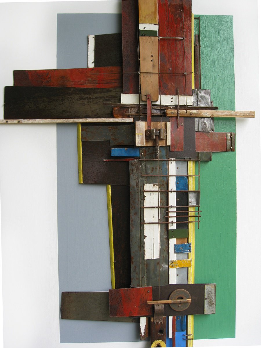 Geometric Abstract Painting By Mark Mazurczyk, 29 X 36", Ct. 03, Original Artwork