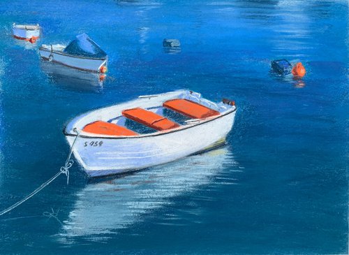 Fisherman's boats by Nataliya Lemesheva