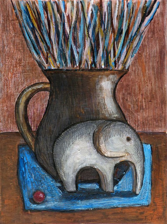 Still life with an elephant