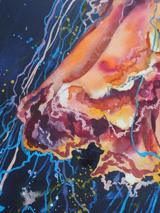 Jellyfish - original watercolor artwork