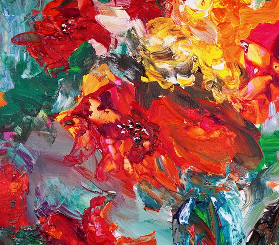 Red Summer Flowers D 1