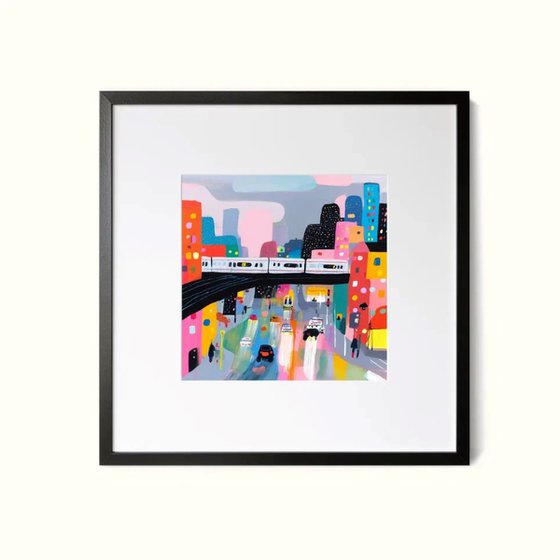 Moonlit Moscow Street