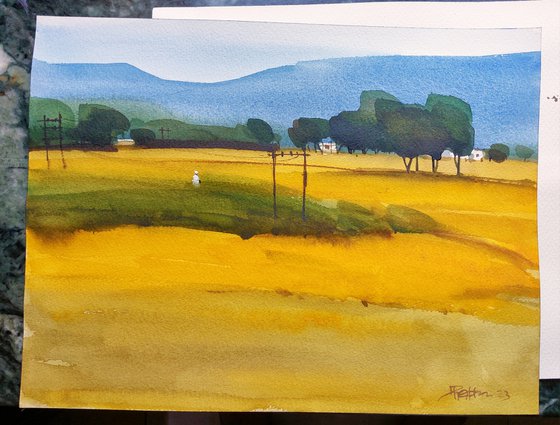 Indian yellow, summer light 1